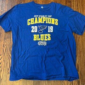 NHL Blue Stanley Cup Champions T-Shirt